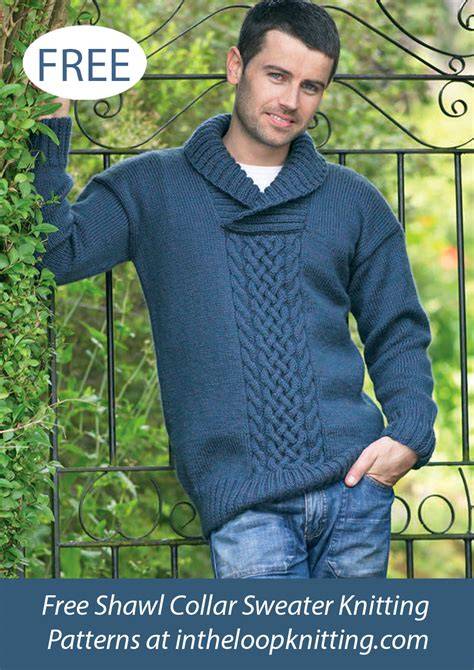 knitting pattern for shawl collar cardigan