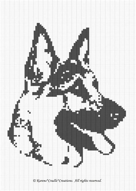knitting pattern german shepherd