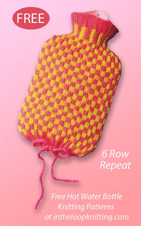 Knitting Pattern Hot Water Bottle Cover