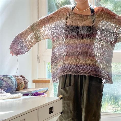 knitting pattern sweater with open back