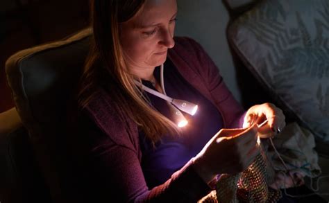 knitting with the lights off