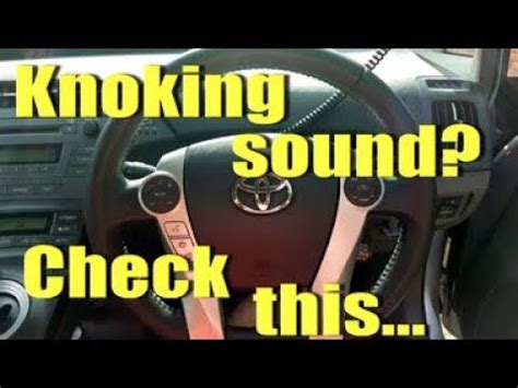 knocking in steering column