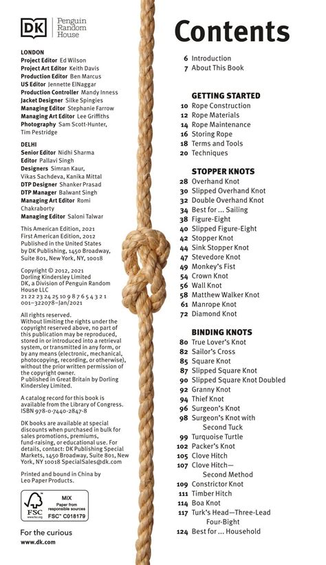 Knots The Complete Guide Of Knots Indoor Knots Ou