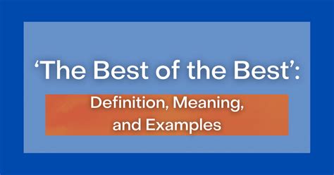 know the best meaning