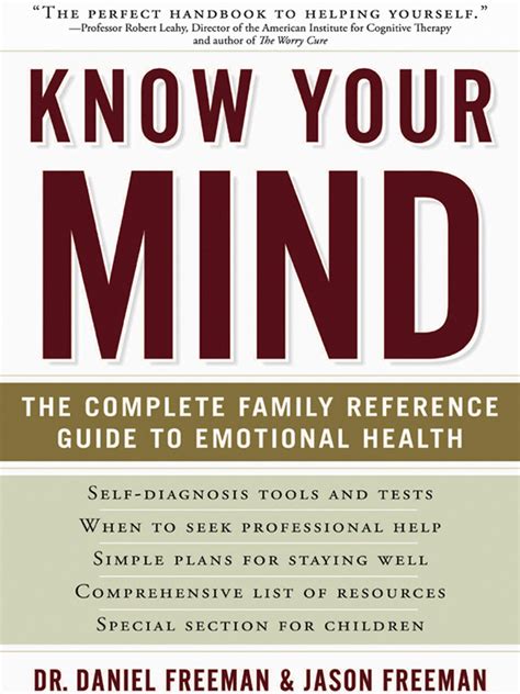 Know Your Mind The Complete Family Reference Guid