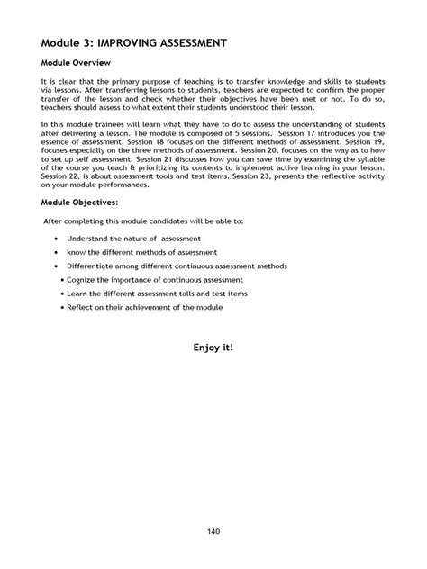 Knowledge Assessment Module 3 Key Nefe