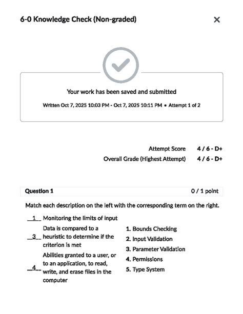 Knowledge Check 6