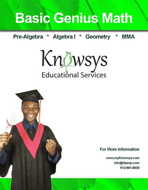 Knowsys Basic Genius Math Models Answers