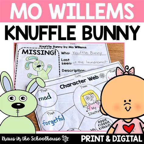 knuffle bunny activity sheets