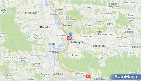 kołaczyce mapa