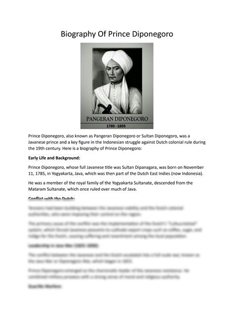 ko dam 4 diponegoro biography