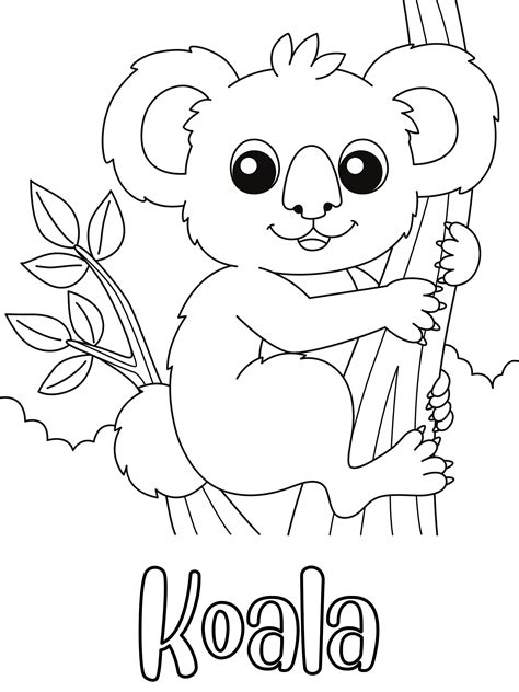 koala coloring sheet