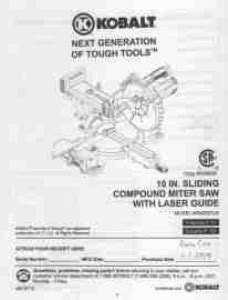 kobalt saw manual