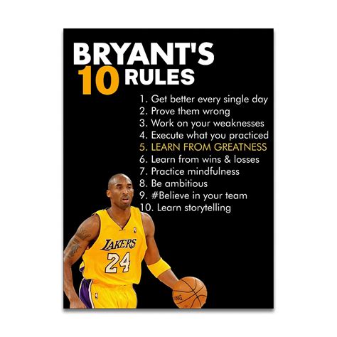 kobe bryant's 10 rules