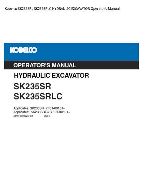 Read Kobelco Excavator Operator Manual 