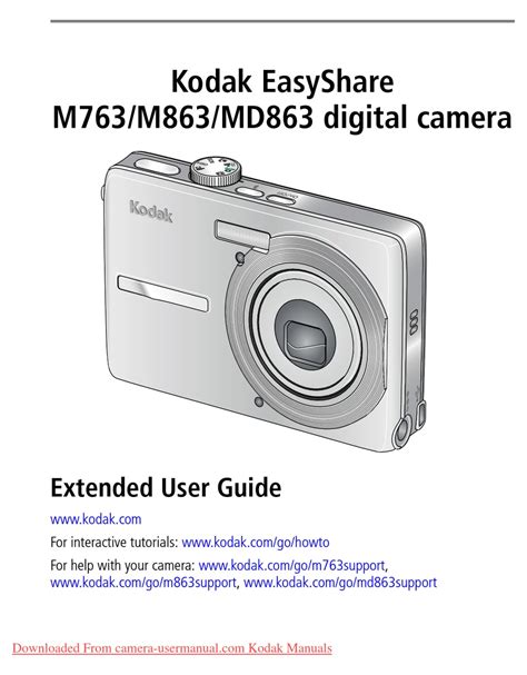 Download Kodak Easyshare M580 Digital Camera User Guide 