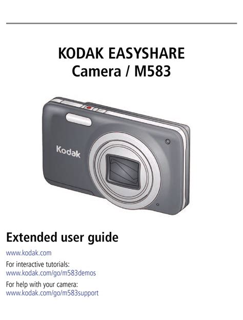 Download Kodak Easyshare M583 User Guide 