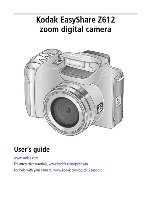 Read Kodak Easyshare Z612 User Manual File Type Pdf 