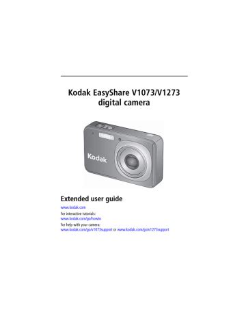 Read Online Kodak V1073 User Guide 