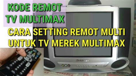 kode remot tv multimax