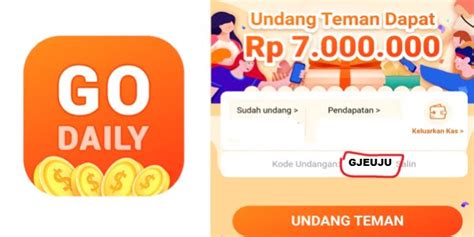 KODE UNDANGAN GO DAILY 🥄 Cara memasukan Kode Undangan Vidnow otomatis Banyak UANG