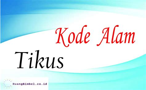 KODE ALAM TIKUS - Kode Alam Kelabang 2D 3D 4D | 8+ Erek Erek & Primbon Jawa