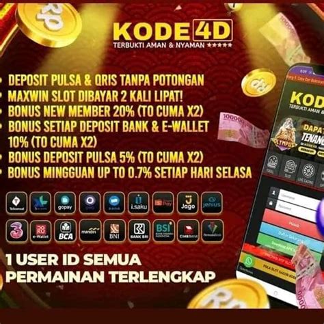 KODE4D LOGIN : TRUSTED LIVE RTP WINRATE % MUDAH MAXWIN