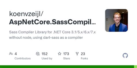 koenvzeijl/AspNetCore.SassCompiler - Github