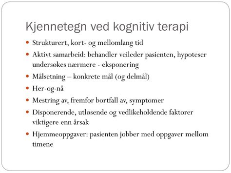 kognitiv terapi exempel