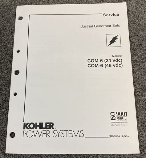 kohler generator service manual