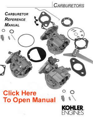 Read Online Kohler Engine Parts List 