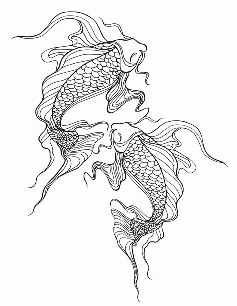 Koi Fish Coloring Pages Koi Fish Coloring Page - Koi Fish Coloring Page