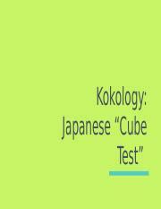Kokology Cube Test