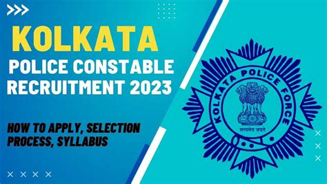 kolkata police constable recruitment 2012 application form