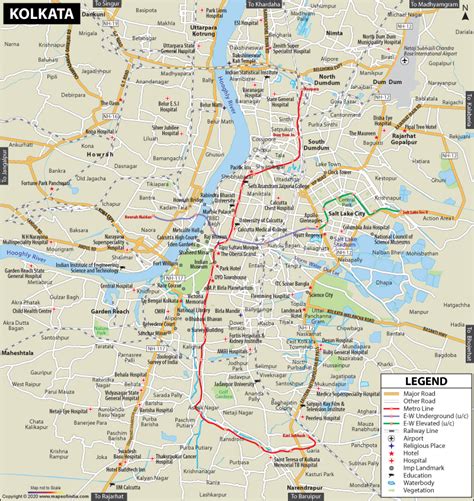 Kolkata Town Map