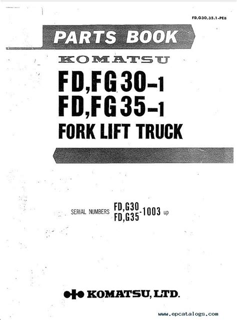 Full Download Komatsu Forklift H 20 Gasonline Engine Parts Book Manual 