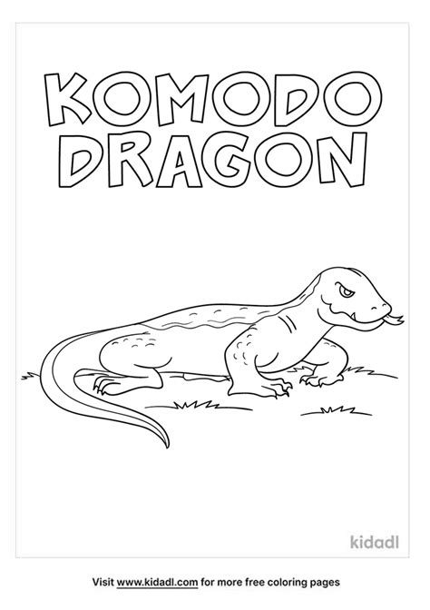 Komodo Dragon Kidadl Komodo Dragon Coloring Pages - Komodo Dragon Coloring Pages