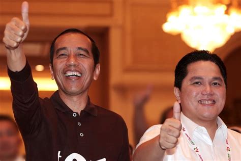 Kompak Jokowi Bersama Erick Thohir Dan Prabowo Memakai Peci Putih Santri - Peci Putih Santri