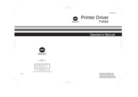 Download Konica Minolta Di351 User Guide 