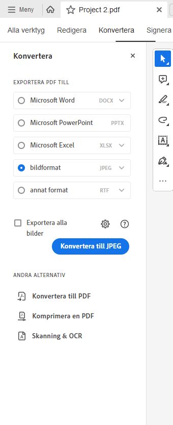 konvertera filformat