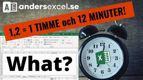 konvertera tid till decimaltal excel
