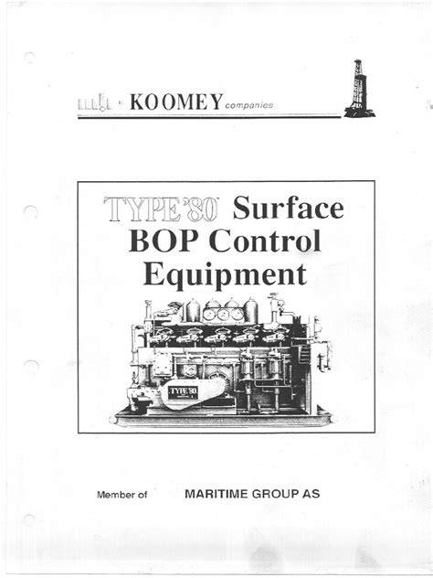 koomey unit operational manual