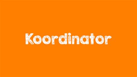koordinator | Cch pht m koordinator trong Indonesia Babla