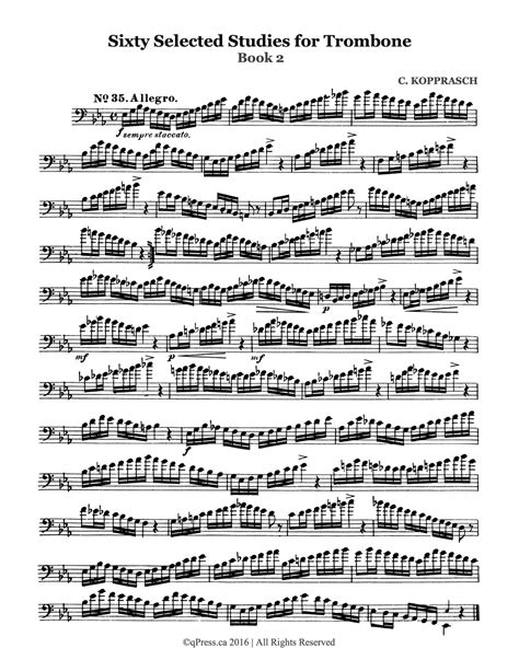 Kopprasch Trombone Studies