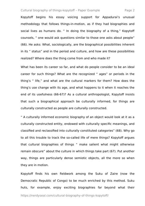 kopytoff object biography of william hill