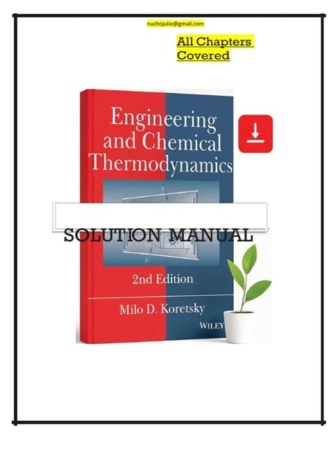 Download Koretsky Thermodynamics 2Nd Edition Solutions Manual 