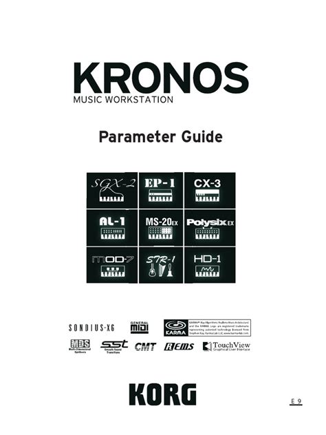 Read Online Korg Kronos Parameter Guide 