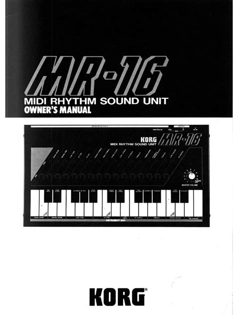 Download Korg Owners Manuals 