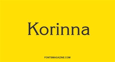 Korrina Font