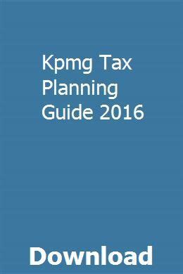 Download Kpmg Tax Planning Guide 